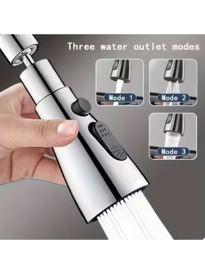 Homevia Metalik Musluk Başlığı 3 Fonksiyon