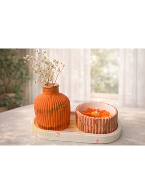 Sahra&co Vazo, Mum, Sunumluk Set