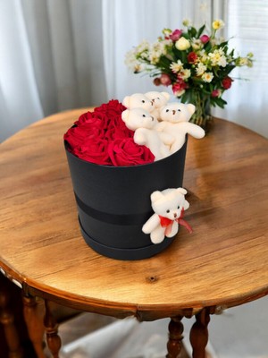 UltraMint Büyük Kutuda Kırmızı Gül Sevgililer Günü Anneler Günü Doğum Günü Hediye