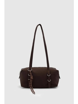 Ilu Bags Velour Charmlı Süet El ve Omuz Çantası