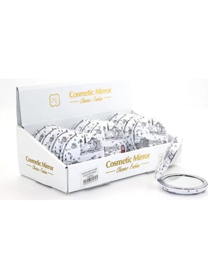 Epilons Taşlı Istanbul Tasarımı El Aynası Kalın Model 7