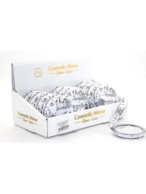 Epilons Taşlı Istanbul Tasarımı El Aynası Kalın ALK2494