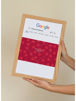 Hediye360 Sevgililer Günü Dün Dünyanın En Güzel Kızı Sevgiliye Hediye Sürpriz Temalı Aynalı Çerçeve