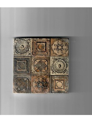 Doğal Taş Dekoratif Banyo Gider Kapağı Süsü, 10X10 cm