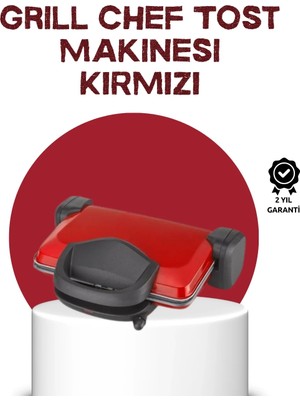 Epilons 2000 Watt Tost Makinesi 6 Dilim Kapasiteli Döküm Plakalı Üç Kademeli Isı Ayarlı