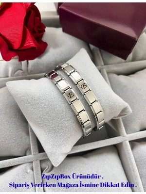 UltraMint Baş Harfi Çift Bileklik, Sevgili Için Şık Takı, 14 Şubat Hediye