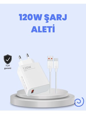 Epilons 120 Watt Turbo Şarj Cihazı Redmi Note 10 11 12 Uyumlu