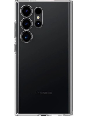 Alem Samsung Galaxy S25 Ultra Kılıf Lüx Şeffaf Silikon