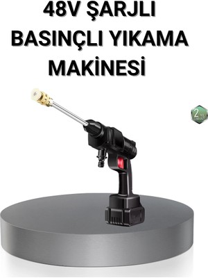 Najmaddin Kablosuz Basınçlı Yıkama Makinesi – 48V Güçlü Motor, 2 Pil ve Köpük Hazneli