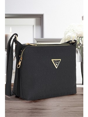 UltraMint Şık 3 Bölmeli Lüks Yumuşak Deri Çapraz Askılı Omuz Çantası