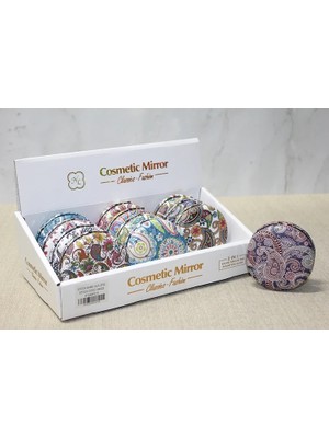 Epilons Taşlı Yuvarlak El Aynası Kalın Model 2