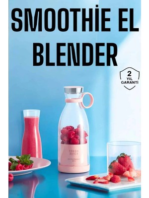 Najmaddin El Blender Bardak Blender Şarjlı Taşınabilir Meyve Sıkcağı Smoothie