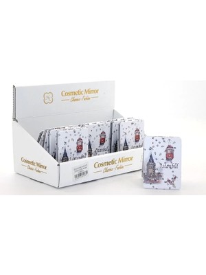 Epilons Taşlı Istanbul Tasarımı El Aynası Ince ALK2472A