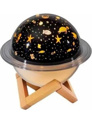 Epilons Hava Nemlendirici Renk Değiştiren Oda Kokusu Yıldızlı Projektör