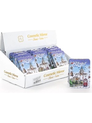 Epilons Taşlı Istanbul Tasarımı El Aynası Ince ALK2469A