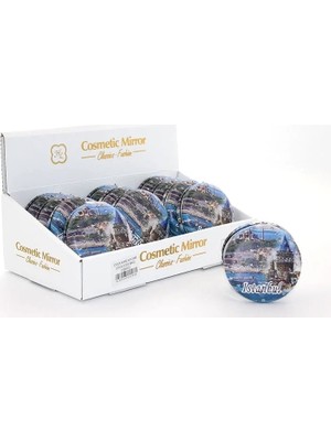 Epilons Taşlı Istanbul Tasarımı El Aynası Kalın ALK2488