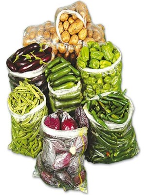 Normadia Şeffaf Patates Çuvalı, 38X65CM, 15KG, 100 Adet, Cam Sebze Çuvalı
