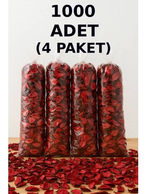 UltraMint 1000 Adet Kuru Gül Yaprağı Hediye Dekor Romantik Şık Süs