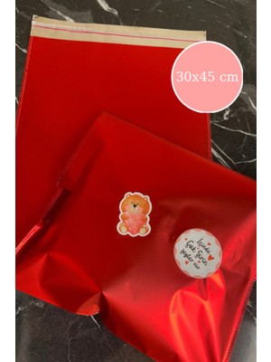 UltraMint Parlak Metalize Hediye Paketi 30X45 cm 10’lu, Sevgililer ve Doğum Günü Için