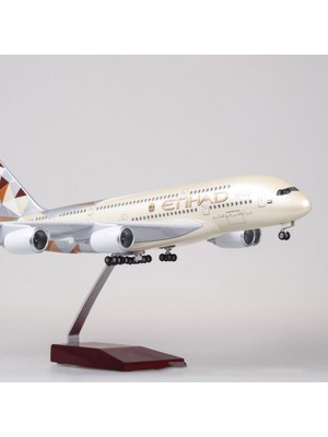 Veronese Etihad Airbus A380 Yolcu Uçağı Koleksiyon Uçak 46X50CM