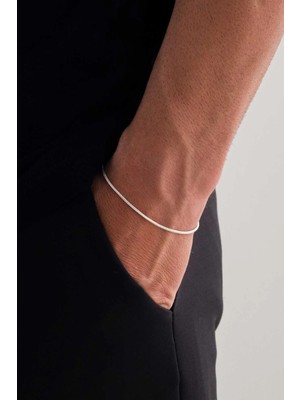 UltraMint 925 Ayar Gümüş Tılki Kuyruğu Bileklik, Sevgililer Günü Hediyesi