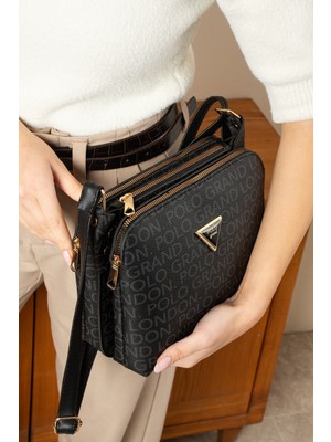 UltraMint Sevgililer Günü Için 3 Bölmeli Lüks Deri Çapraz Çanta