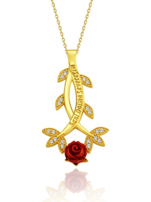 UltraMint Sevgililer Günü Için Altın Kaplama Kalp Kolye, Aşk ve Sevgi Simgesi