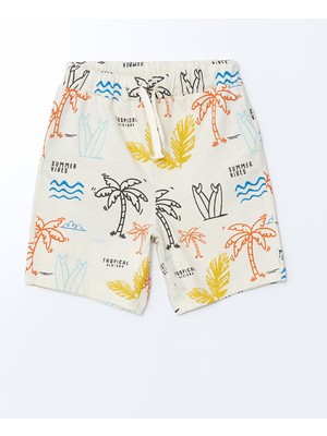 Lc Waikiki Yeni Sezon Beli Lastikli Baskılı Erkek Çocuk Şort