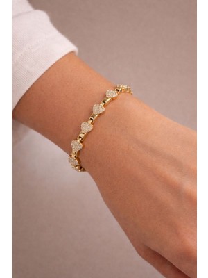 UltraMint Kadın Kalpli Bileklik, Sevgililer Günü Şıklığı ve Zarafeti Için