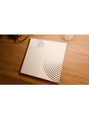 Printona 3'lü Desenli Duvar Paneli