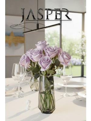 UltraMint 7 Adet Lila Yapay Gül Seti Sevgililer ve Özel Günler Hediye