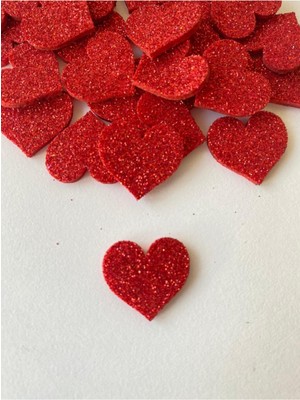 UltraMint Simli Eva Kalp Figürleri, Sevgililer Günü Için Paketleme, 50'li Set