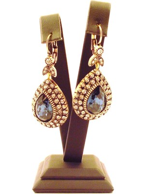 UltraMint Mavi Damla Küpe, Elmas Montür, Sevgililer Günü Hediye, Zarif Takı