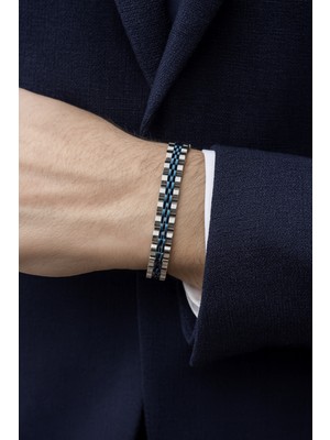 UltraMint Şık Paslanmaz Çelik Erkek Bileklik, Sevgililer ve Babalar Günü Hediye