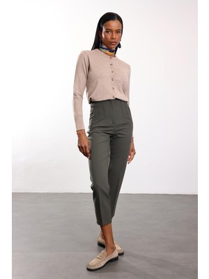 5in1Canpolat Haki Flatolu Pantolon 5113