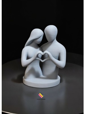 UltraMint Aşk Temalı Dekoratif Biblo, Şık ve Özel Ev Dekorasyonu Parçası