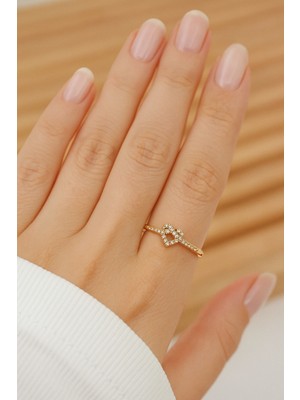 UltraMint Parlak Paslanmaz Çelik Kalp Desenli Yüzük, Hediye, Şık Kutulu