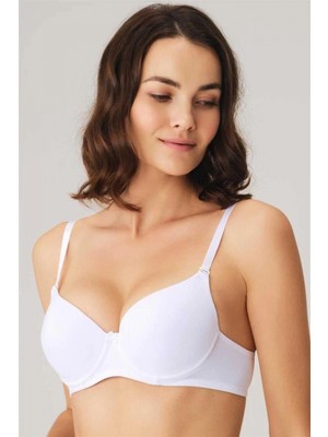 Narnuga Balenli Destekli Dolgulu Askıları Çıkabilen Günlük T-Shirt Sütyeni