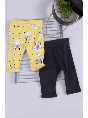 Erkek Bebek Desenli 2'li Pantolon 3/12 Ay