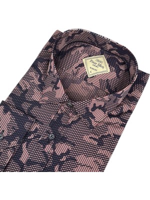 Eren Style Slim Fit Pamuklu Uzun Kollu Cepsiz Spor Gömlek (Slim Fit Kalıp)