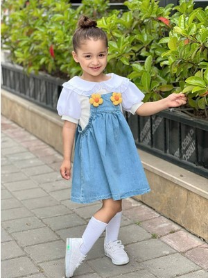 Savorzy Kız Çocuk Kot Jile Takım