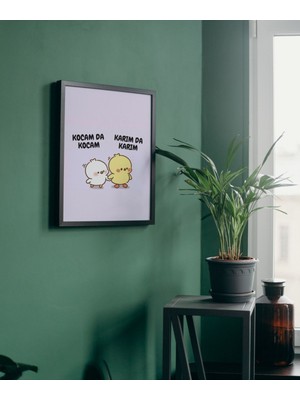 UltraMint Sevgililer Günü Kocam Için Çerçeveli Sanatsal Poster Tablo