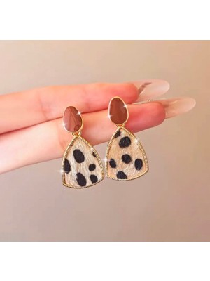 UltraMint Leopar Desenli Sallantılı Kadın Küpe, Sevgililer Günü Hediye Alternatifi