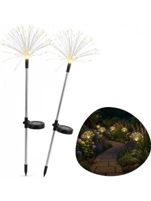 MiraLive 2 Adet Saçak Model Sensörlü Solar Bahçe Lambası