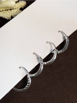 UltraMint 925 Ayar Gümüş Dörtlü Tragus Helix Kadın Halka Küpe, Sevgililer Günü Hediye