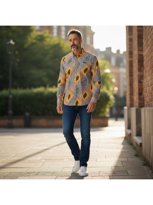 Eren Style Unisex Pamuklu Uzun Kollu Cepsiz Spor Gömlek (Slim Fit Kalıp)