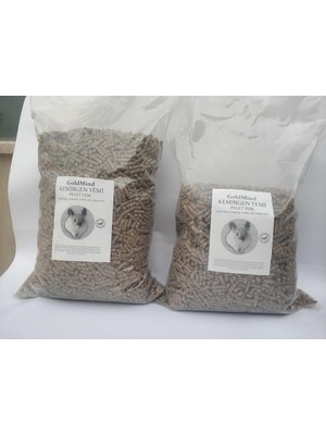 Delixa Goldmind Kemirgen Yemi. Cp Pelet Yem Tavşan, Chinchilla, Ginepig ve Hamster Için Pelet Yem (2 Kg)