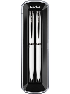 Delixa Scrikss 108M Tükenmez Kalemversatil Kalem Takım Beyaz