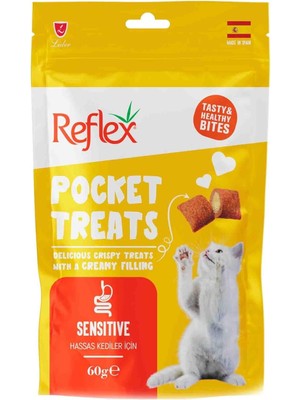 Delixa Pocket Treats Sensitive Hassas Kedi Ödül Maması 60 gr Tekli Paket