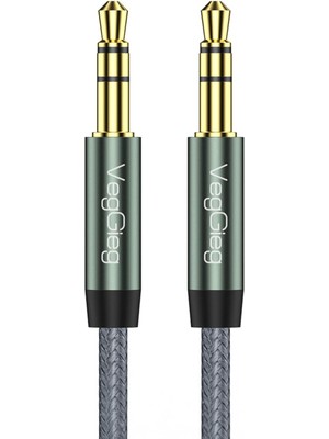 Delixa Veggieg 3.5mm Jack Trs Hi-Fi Örgülü Aux Ses Kablosu 5 Metre
